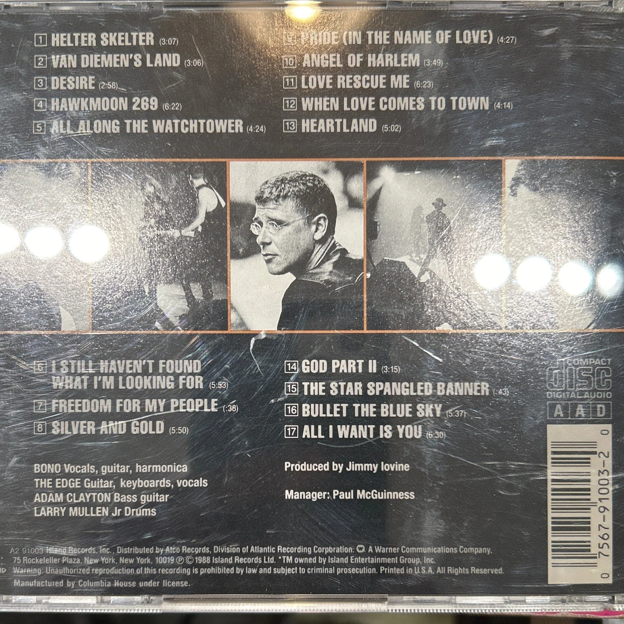 CD U2 ‎– Rattle And Hum - Ed. Americana 2ª mano - Image 2