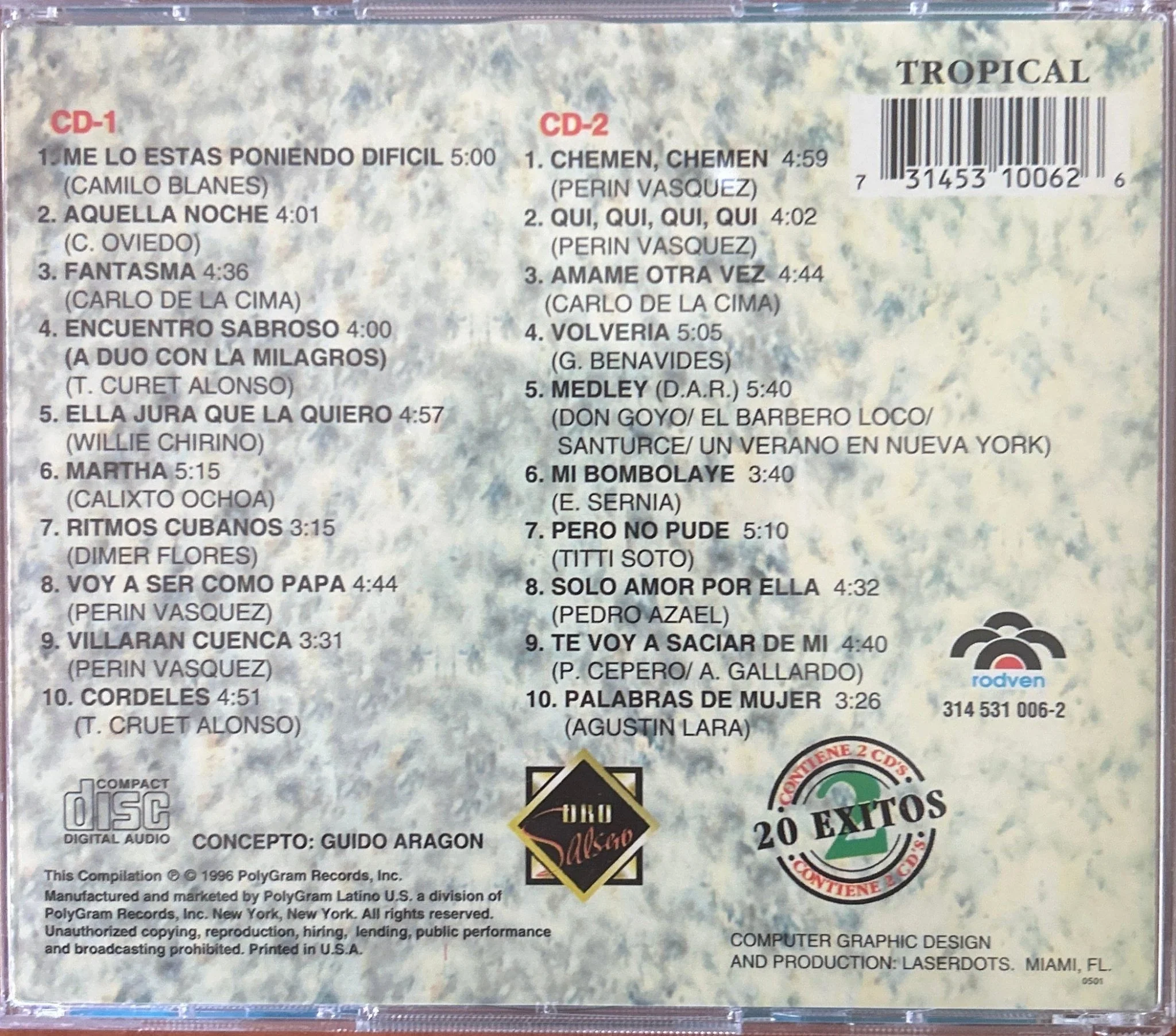 CD Andy Montañez – 20 Exitos 2ª Mano - Image 2