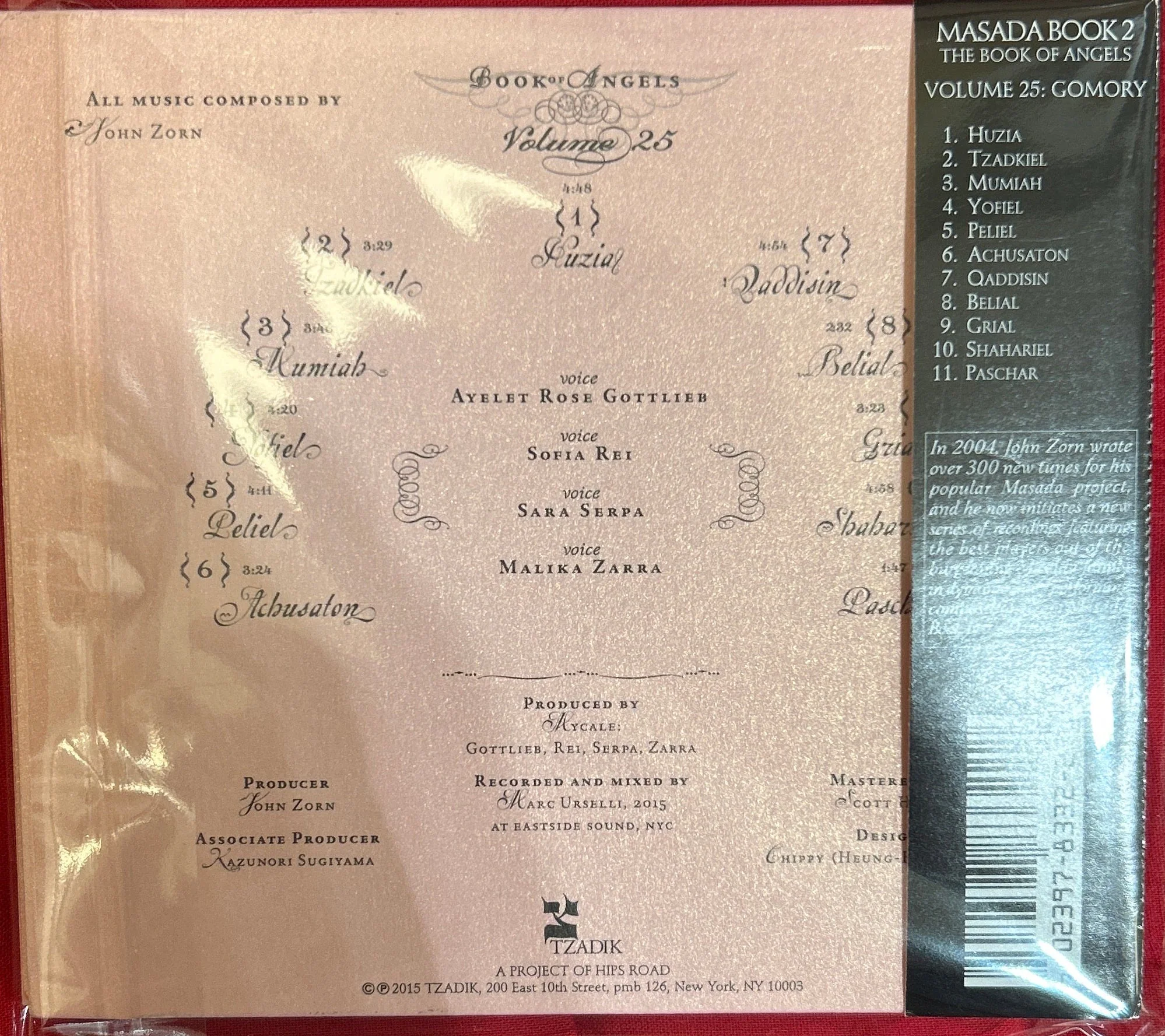 CD John Zorn - Mycale – Gomory (Book Of Angels Volume 25) (Mycale Sings Masada Book Two) 2ª Mano - Image 2