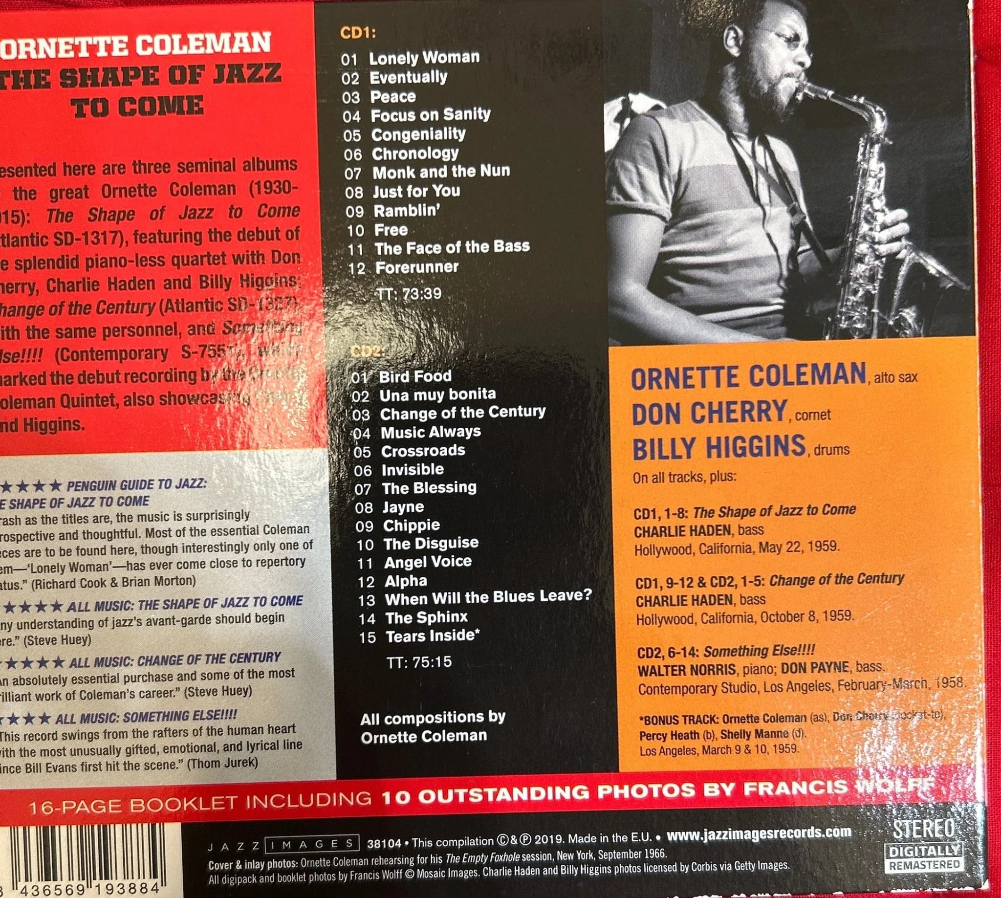 CD Ornette Coleman ‎– The Shape Of Jazz To Come 2ª Mano - Image 2