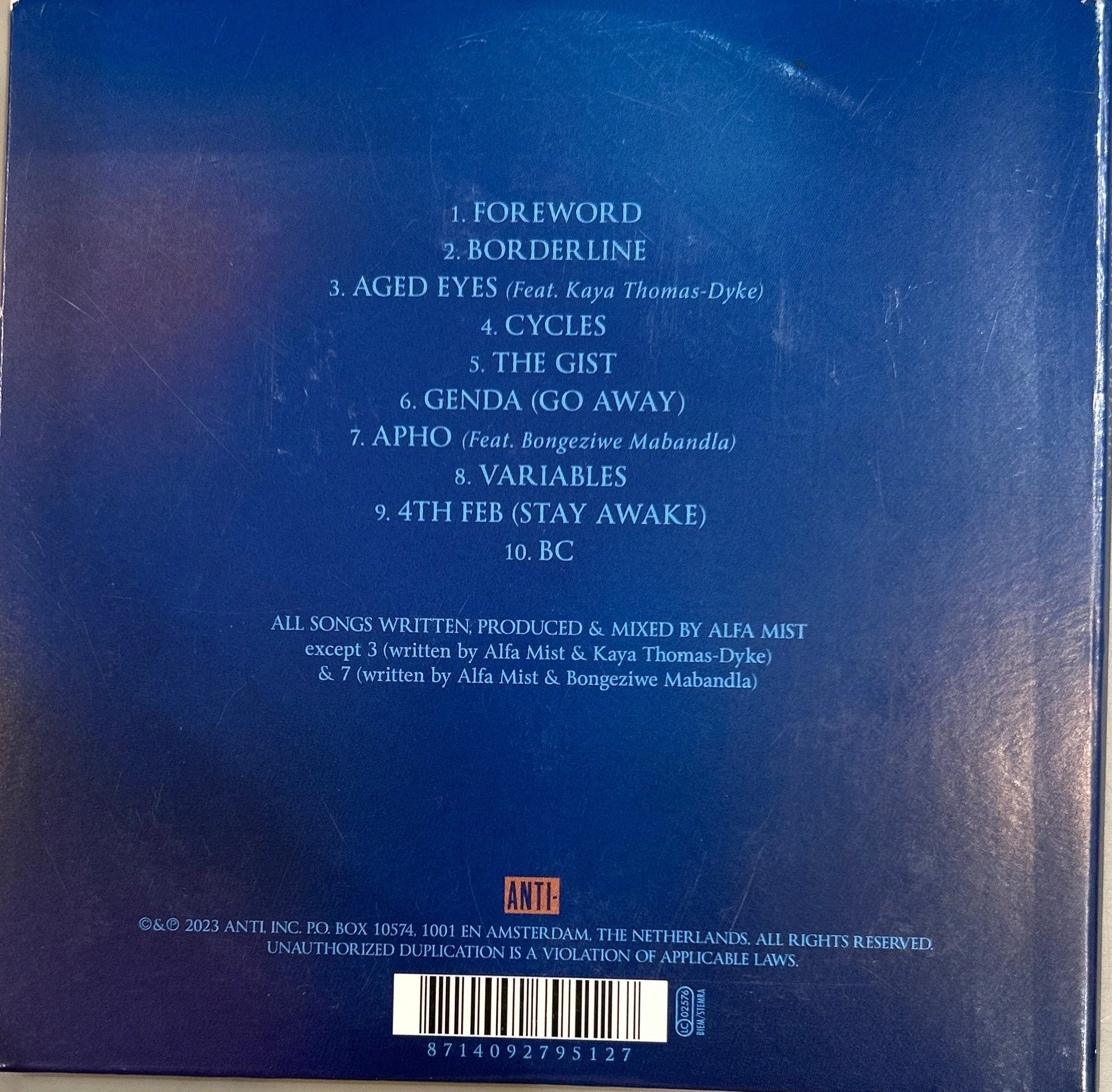 CD Alfa Mist ‎– Variables 2ª Mano - Image 2