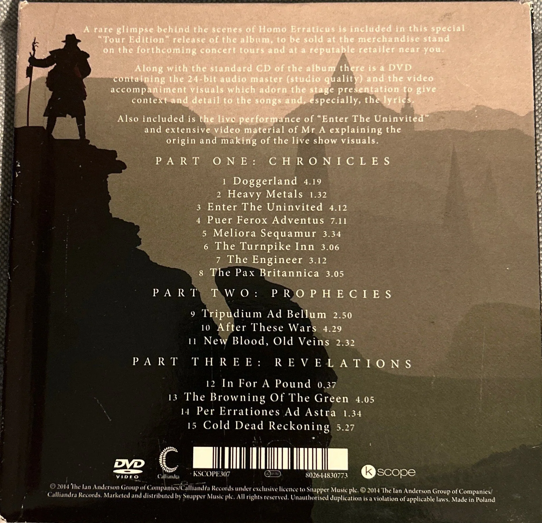 CD Ian Anderson ‎– Homo Erraticus Tour Edition 2ª Mano - Image 2