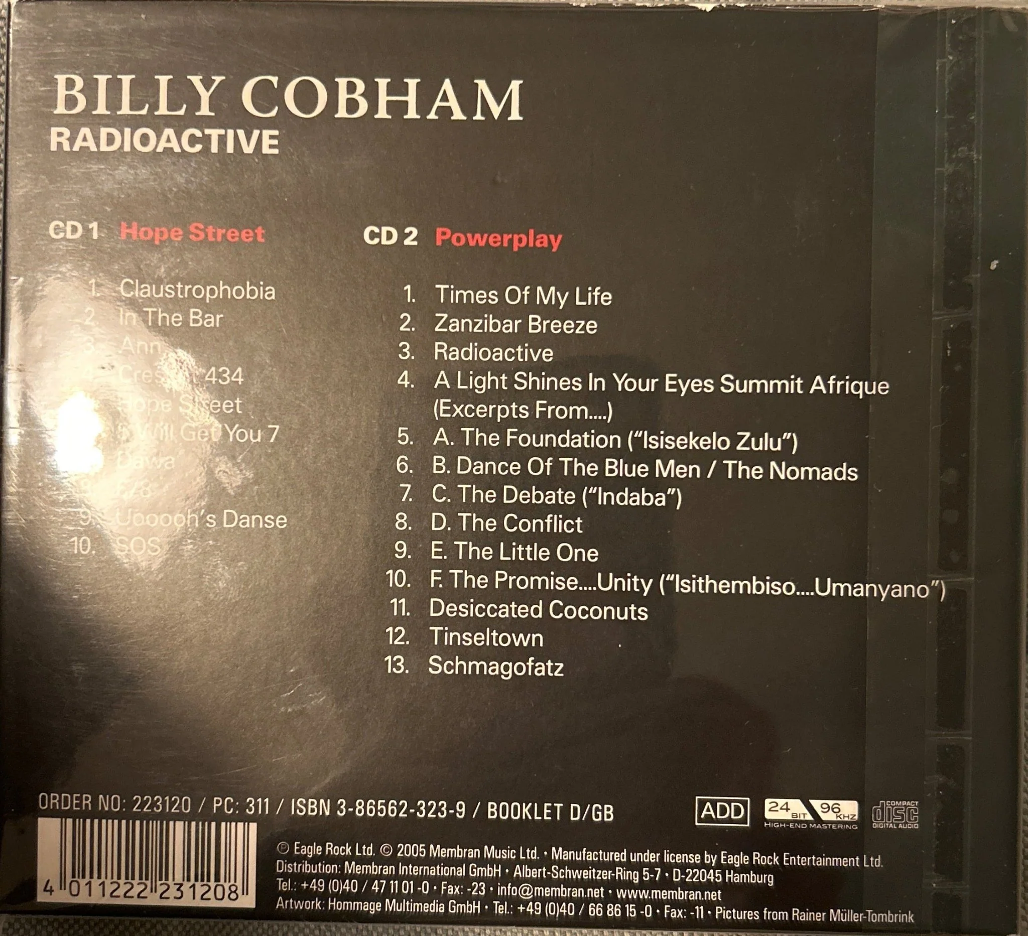 CD Billy Cobham ‎– Radioactive 2ª Mano - Image 2