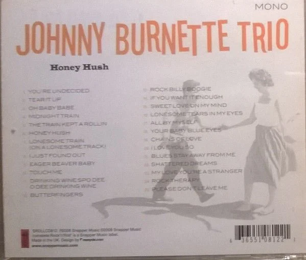 CD The Johnny Burnette Trio – Honey Hush Nuevo precintado - Image 2