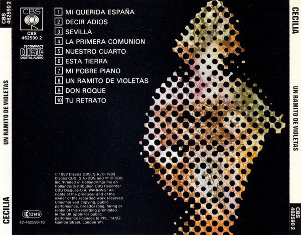 CD Cecilia – Un Ramito De Violetas 2ª Mano - Image 2