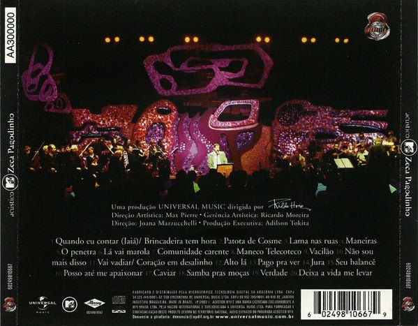 CD Zeca Pagodinho – Acústico MTV 2ª Mano - Image 2
