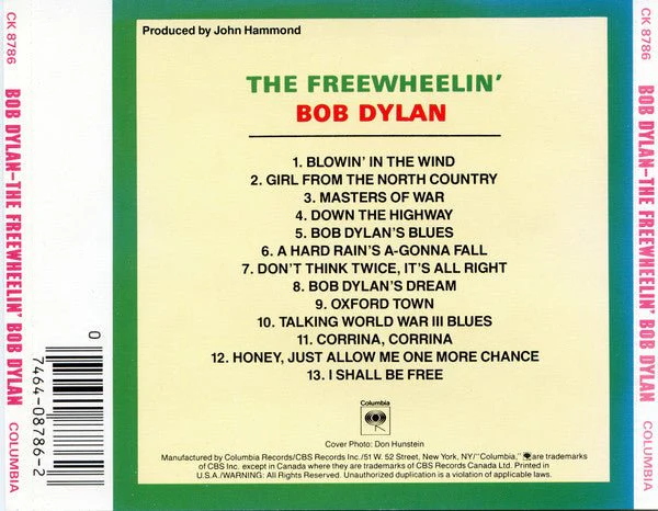 CD Bob Dylan – The Freewheelin' Bob Dylan Ed. Americana 2ª Mano - Image 2