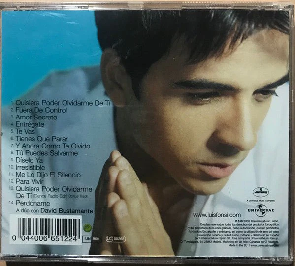 CD Luis Fonsi ‎– Amor Secreto 2ª Mano - Image 2