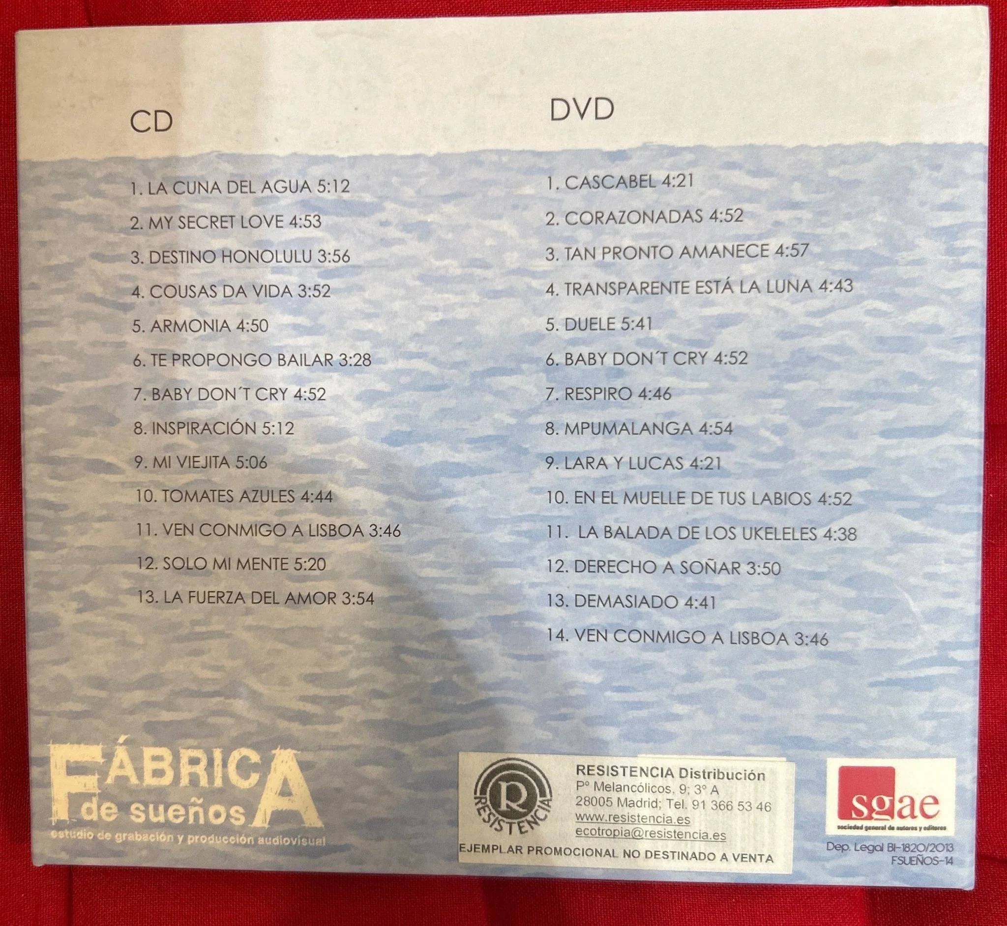 CD Joaquín Lera ‎– La Cuna Del Agua 2ª Mano - Image 2