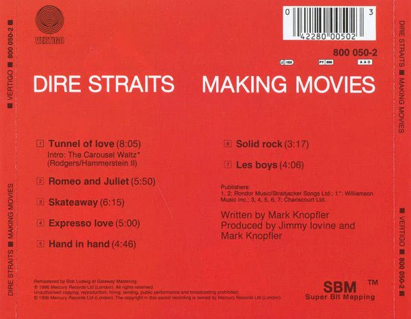 CD Dire Straits – Making Movies 2ª mano - Image 2