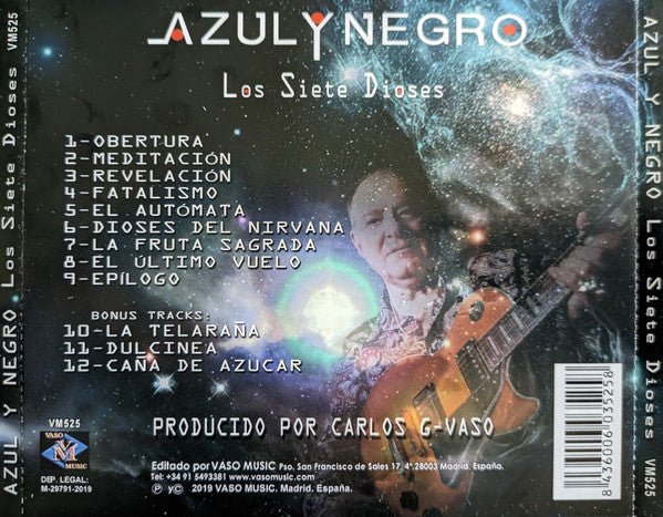 CD Azul Y Negro – Los Siete Dioses 2ª mano - Image 2
