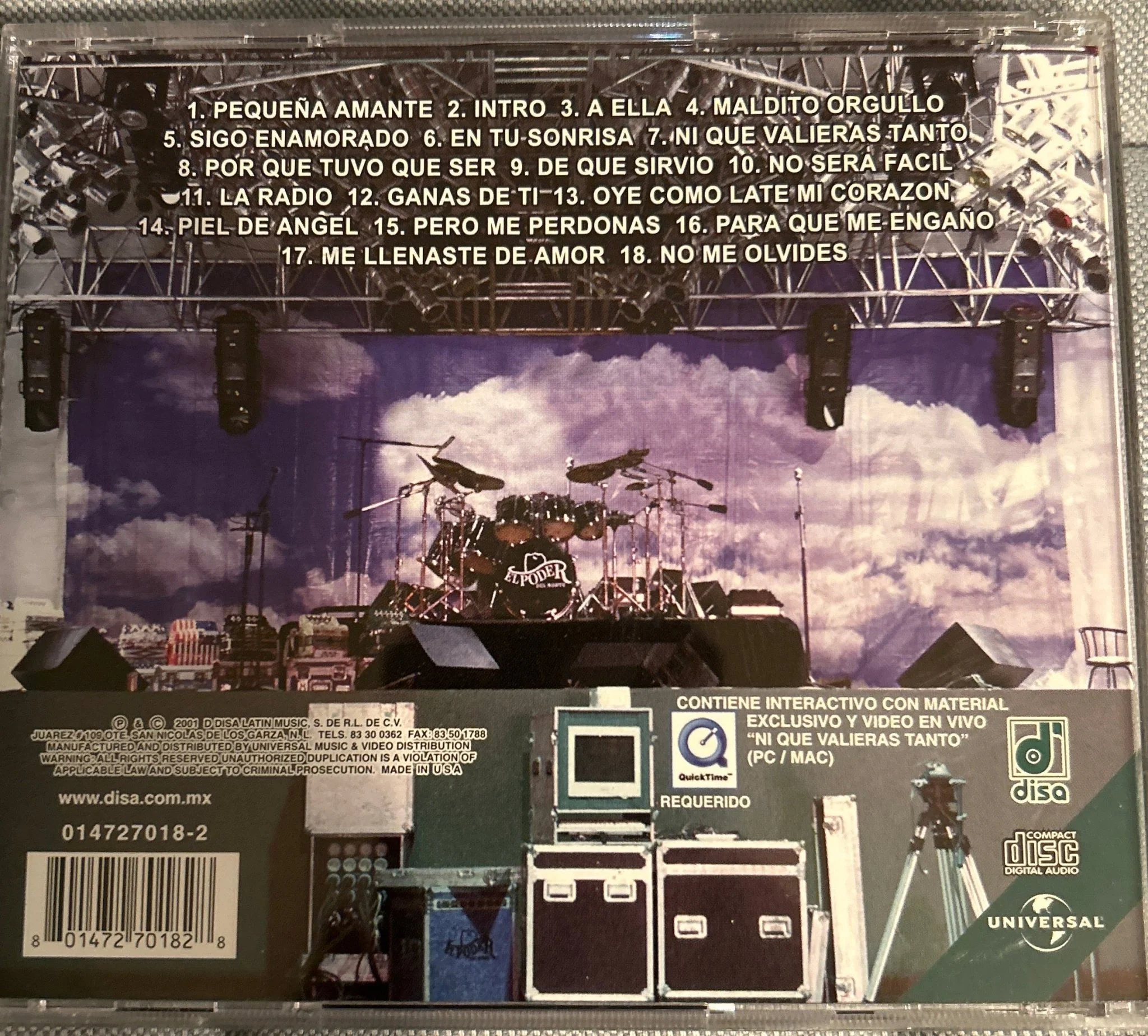 CD El Poder del Norte - El autentiko y unico en vivo 2ª Mano - Image 2