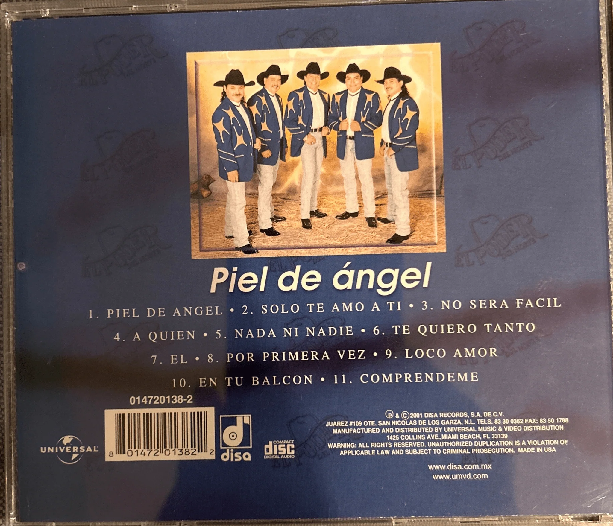CD El Poder del Norte - Piel de angel 2ª Mano - Image 2