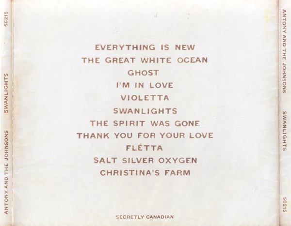 CD Antony And The Johnsons ‎– Swanlights Ed. USA 2ª Mano - Image 2
