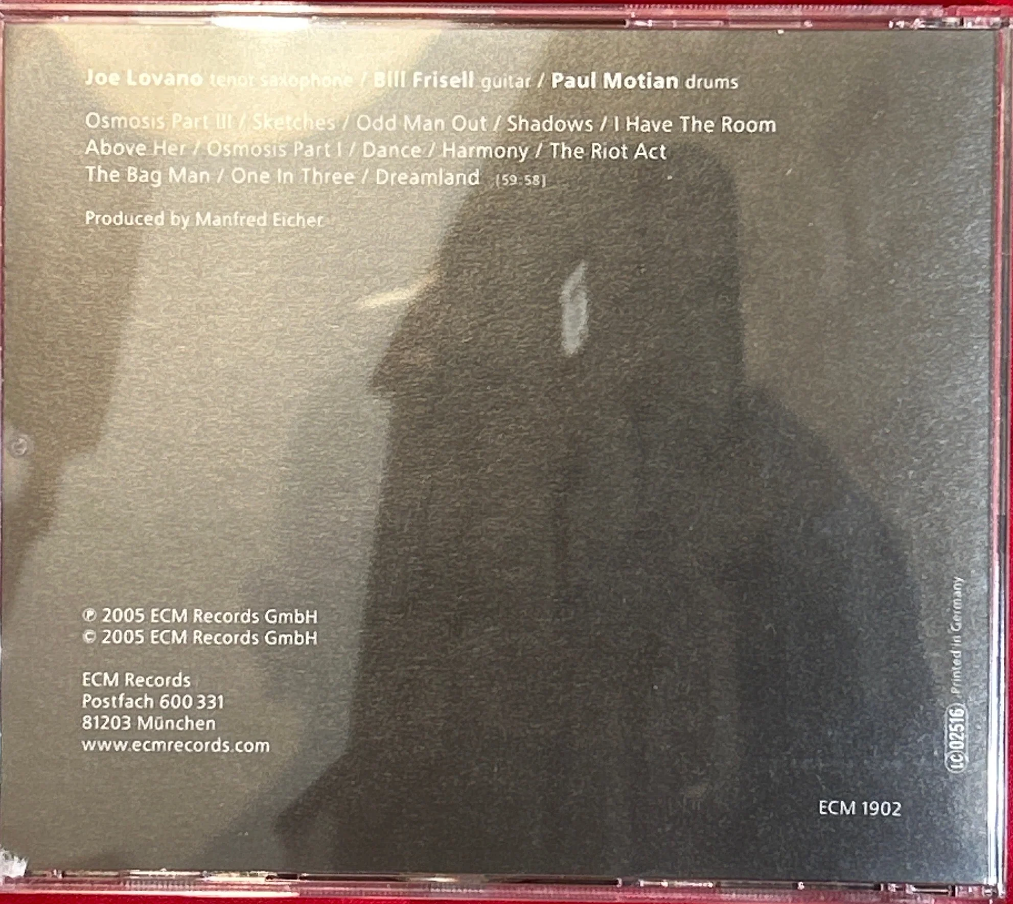 CD Paul Motian ‎– I Have The Room Above Her 2ª Mano - Image 2