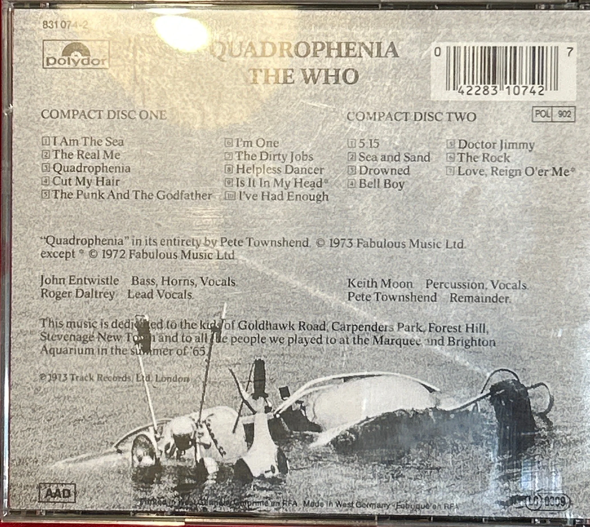 CD The Who ‎– Quadrophenia 2ª Mano - Image 2