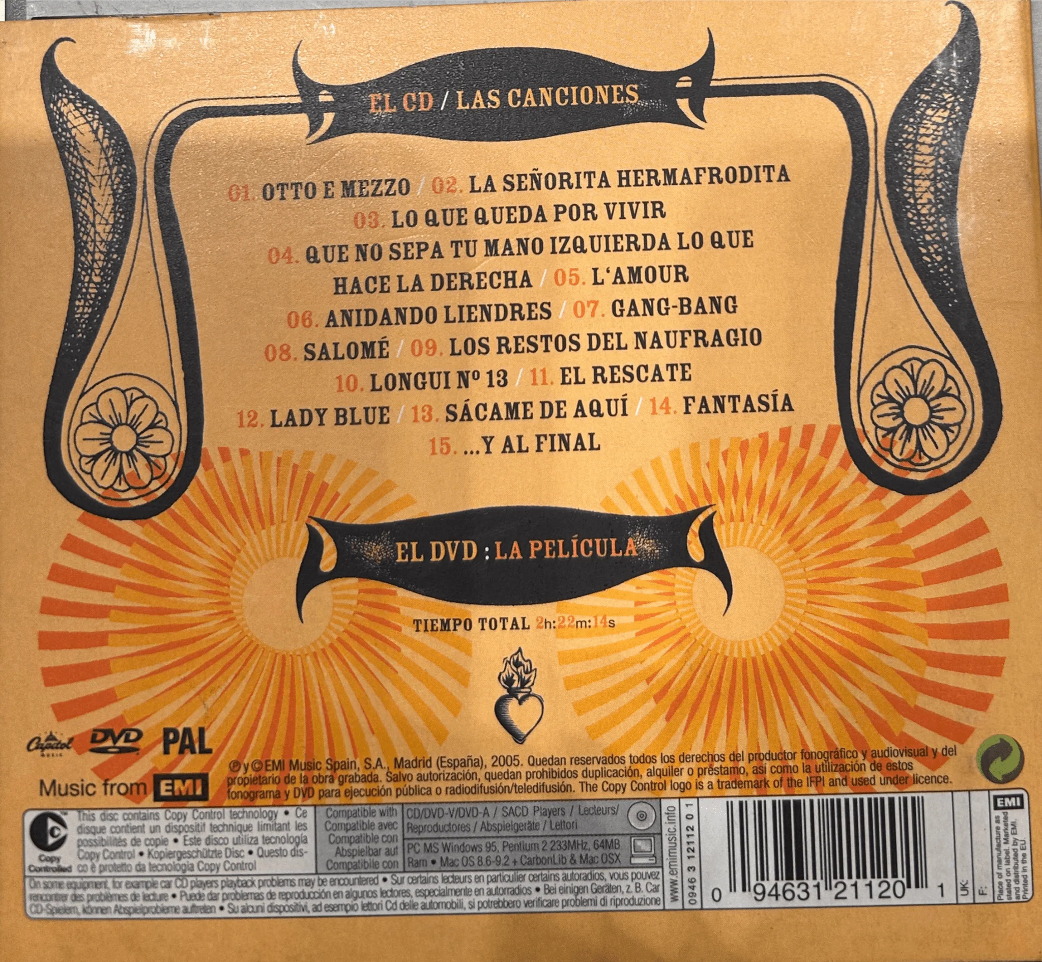 CD Enrique Bunbury ‎– Freak Show 2ª Mano - Image 2