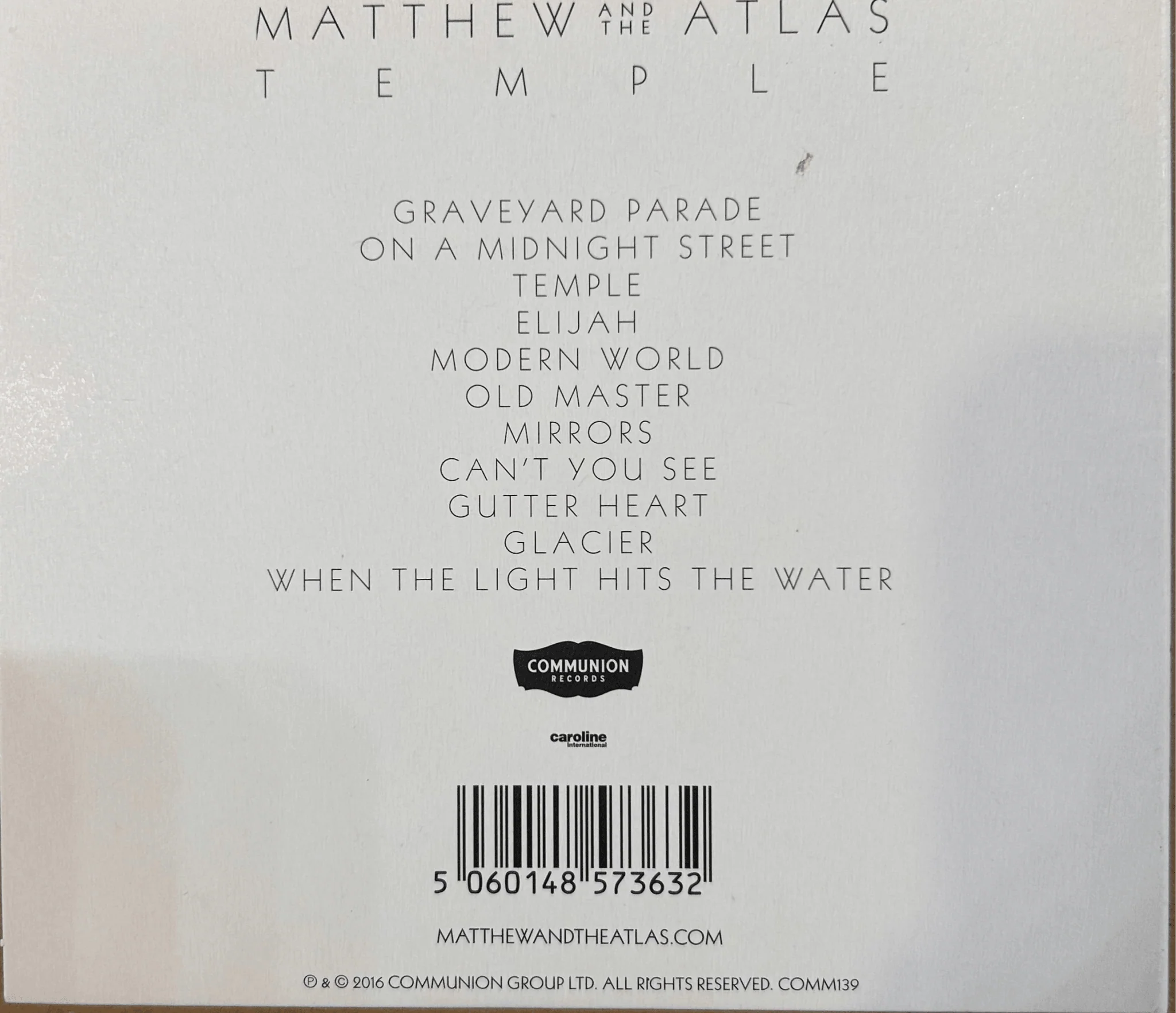CD Matthew and The Atlas ‎– Temple 2ª Mano (Producto exclusivo recogida en tienda) - Image 2