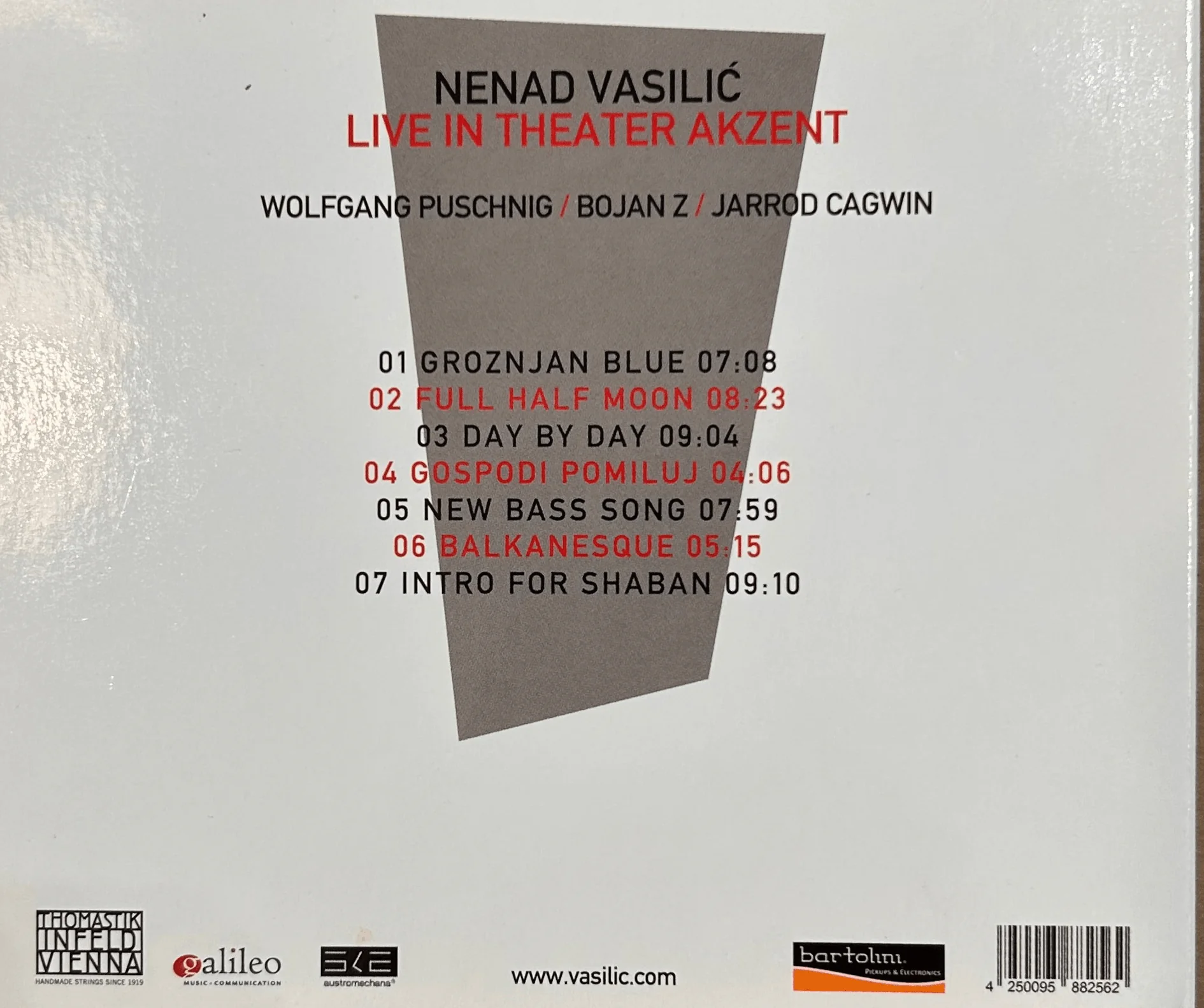 CD Nenad Vasilić ‎– Live In Theater Akzent 2ª Mano - Image 2