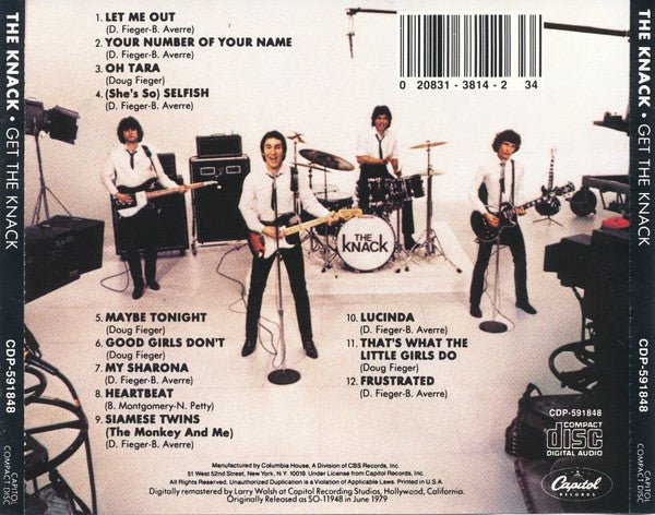 CD The Knack – Get The Knack Ed. Americana  2ª mano - Image 2
