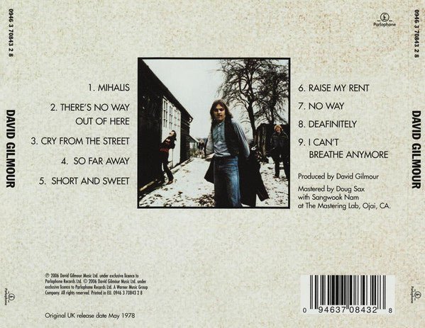 CD David Gilmour ‎– David Gilmour 2ª Mano - Image 2
