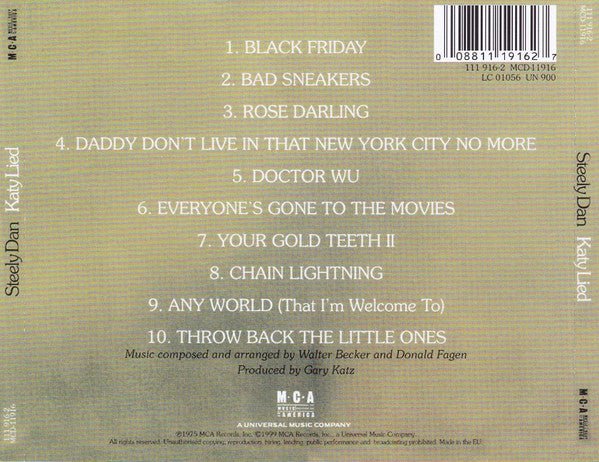 CD Steely Dan ‎– Katy Lied 2ª Mano - Image 2