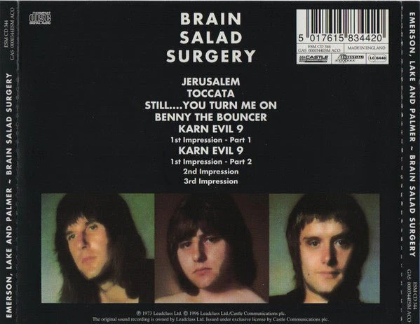 CD Emerson, Lake & Palmer ‎– Brain Salad Surgery 2ª Mano - Image 2