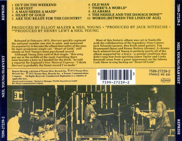 CD Neil Young ‎– Harvest  2ª Mano - Image 2