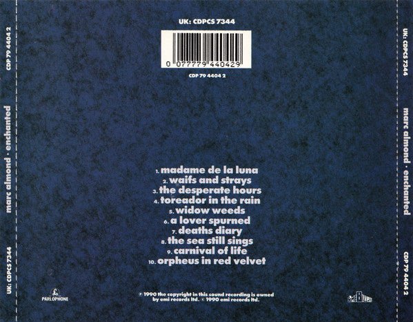 CD Marc Almond ‎– Enchanted 2ª mano - Image 2