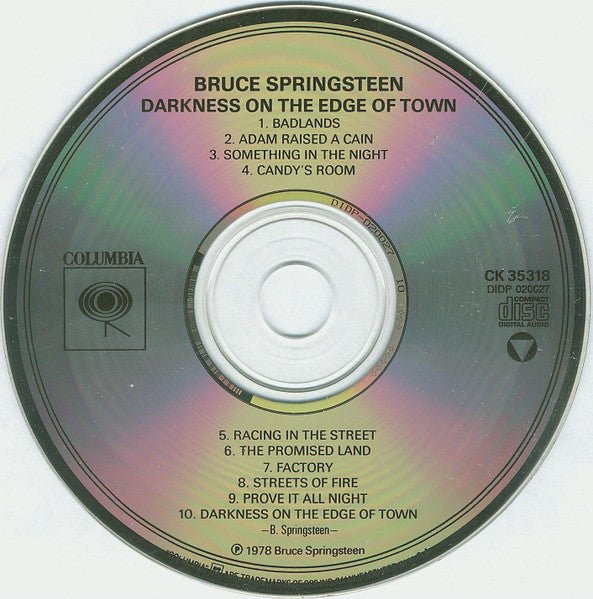 CD Bruce Springsteen ‎– Darkness On The Edge Of Town Ed. Americana 2ª mano - Image 3