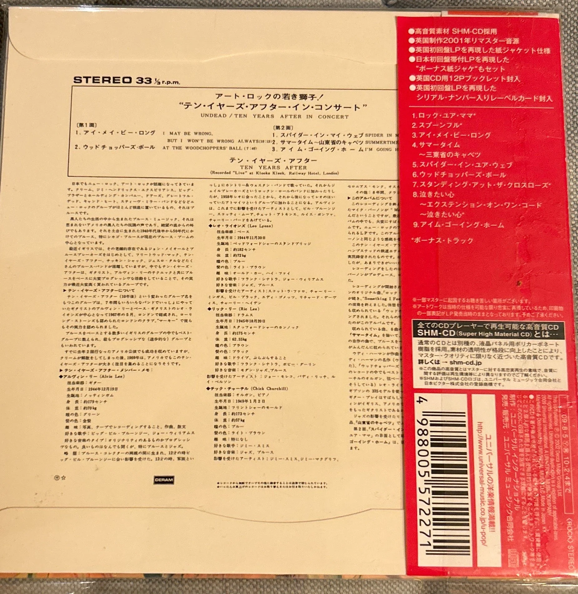 CD Ten Years After ‎– Undead 2ª Mano - Image 2