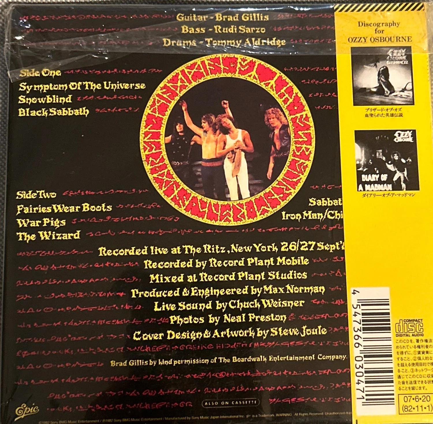 CD Ozzy Osbourne – Speak Of The Devil 2ª Mano - Image 2