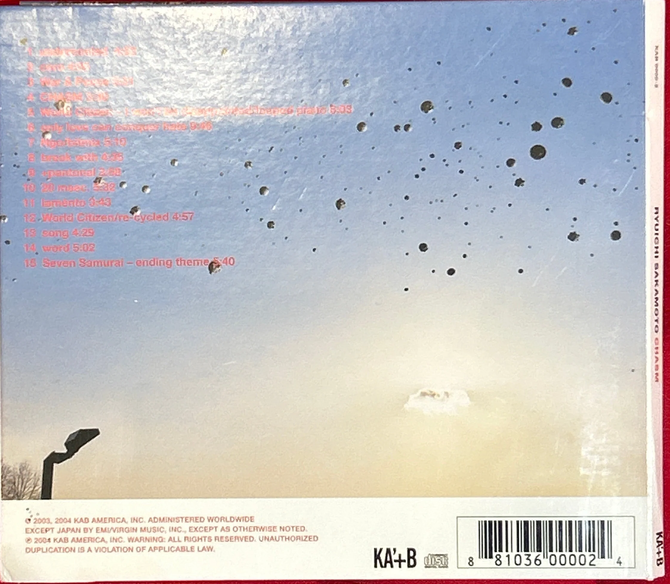 CD Ryuichi Sakamoto ‎– Chasm 2ª Mano - Image 2