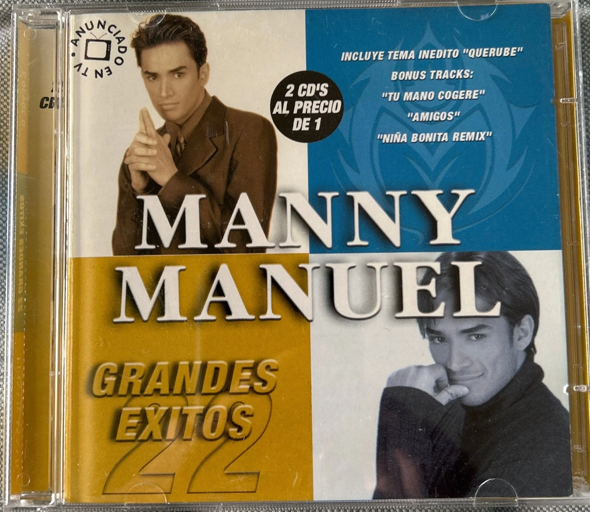 CD Manny Manuel ‎– 22 Grandes Éxitos 2ª Mano (Producto exclusivo recogida en tienda)