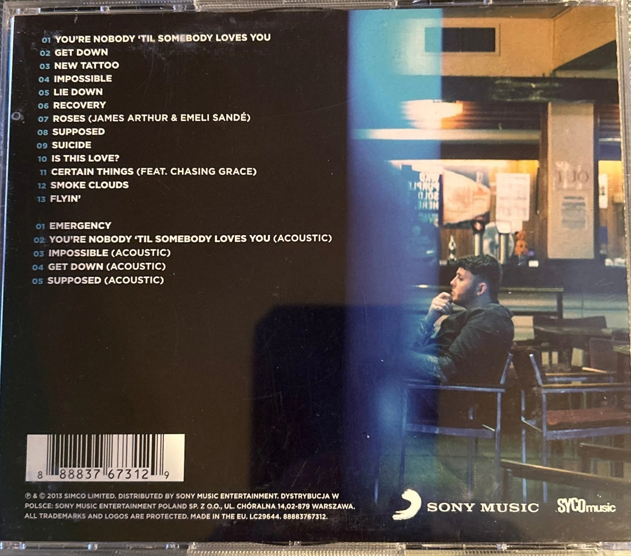 CD James Arthur ‎– James Arthur 2ª Mano (Producto exclusivo recogida en tienda) - Image 2