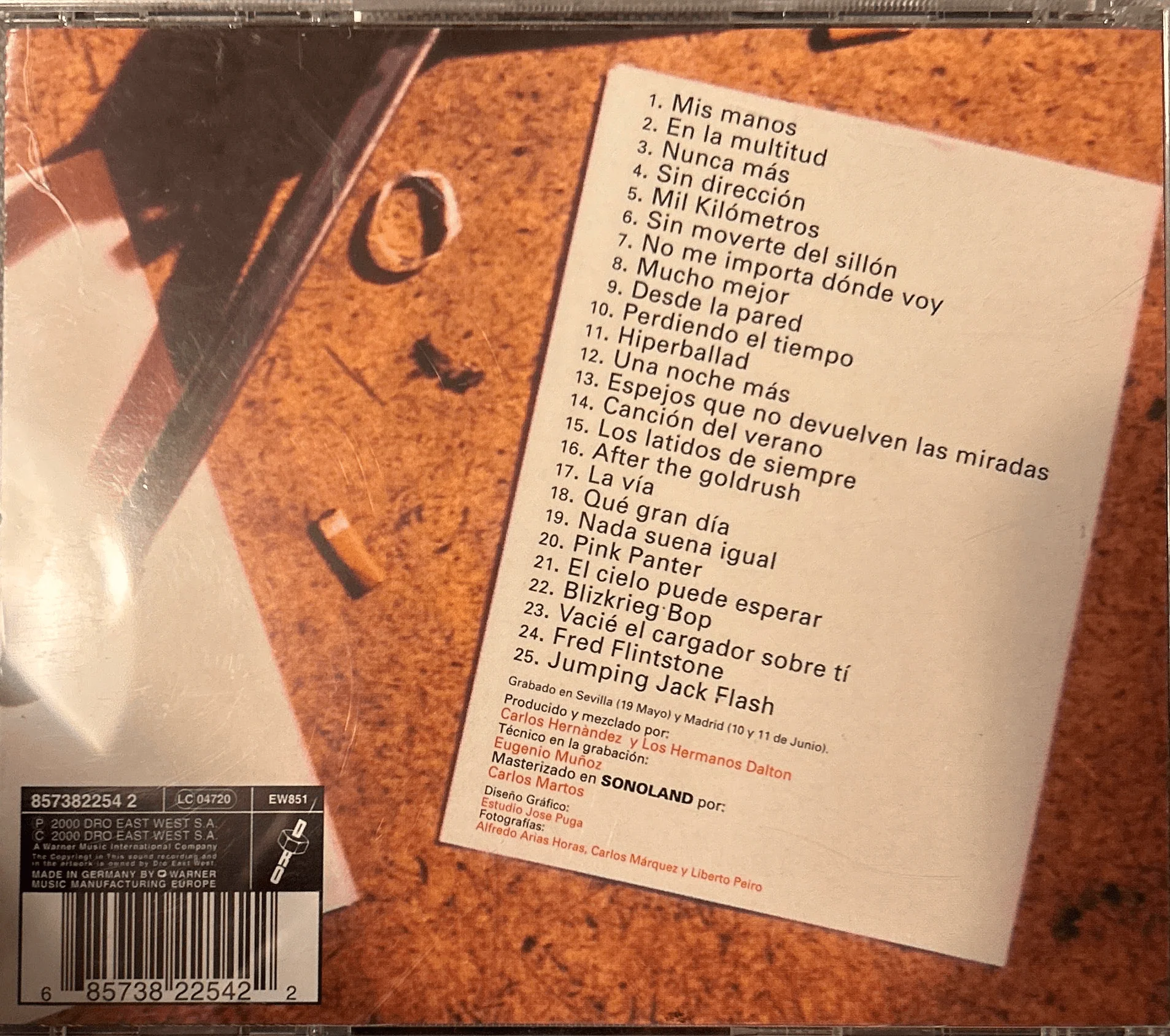 CD Los Hermanos Dalton – Una Noche Más - Live 2ª Mano - Image 2