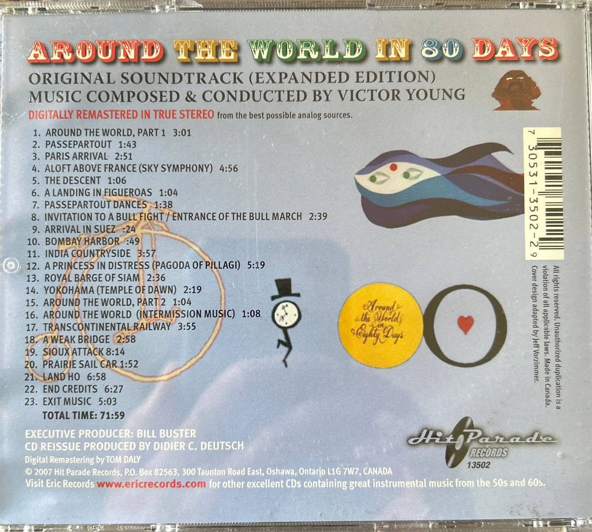 CD Banda Sonora Victor Young ‎– Around The World In Eighty Days  2ª Mano - Image 2