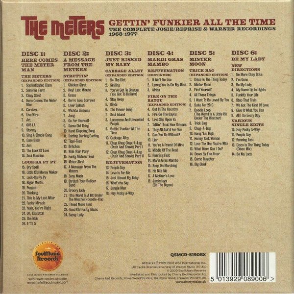 CD Box set The Meters ‎– Gettin' Funkier All The Time (The Complete Josie/Reprise & Warner Recordings 1968-1977) Nuevo precintado - Image 2