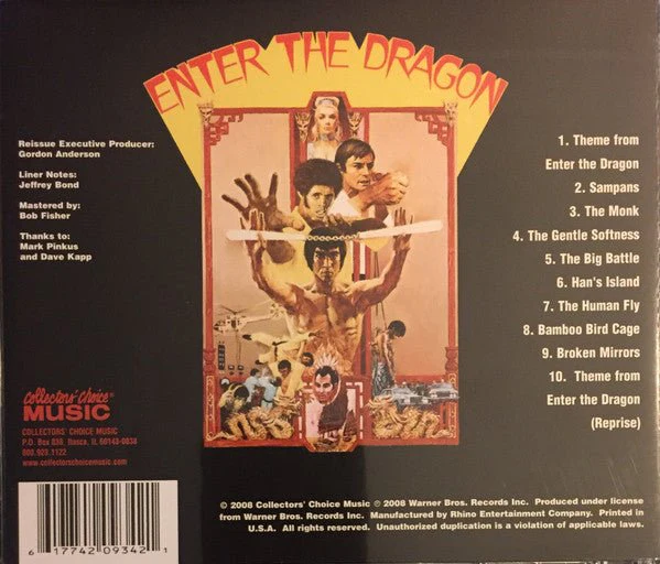 CD BSO - Lalo Schifrin ‎– Enter The Dragon (Original Soundtrack From The Motion Picture) 2ª mano - Image 2