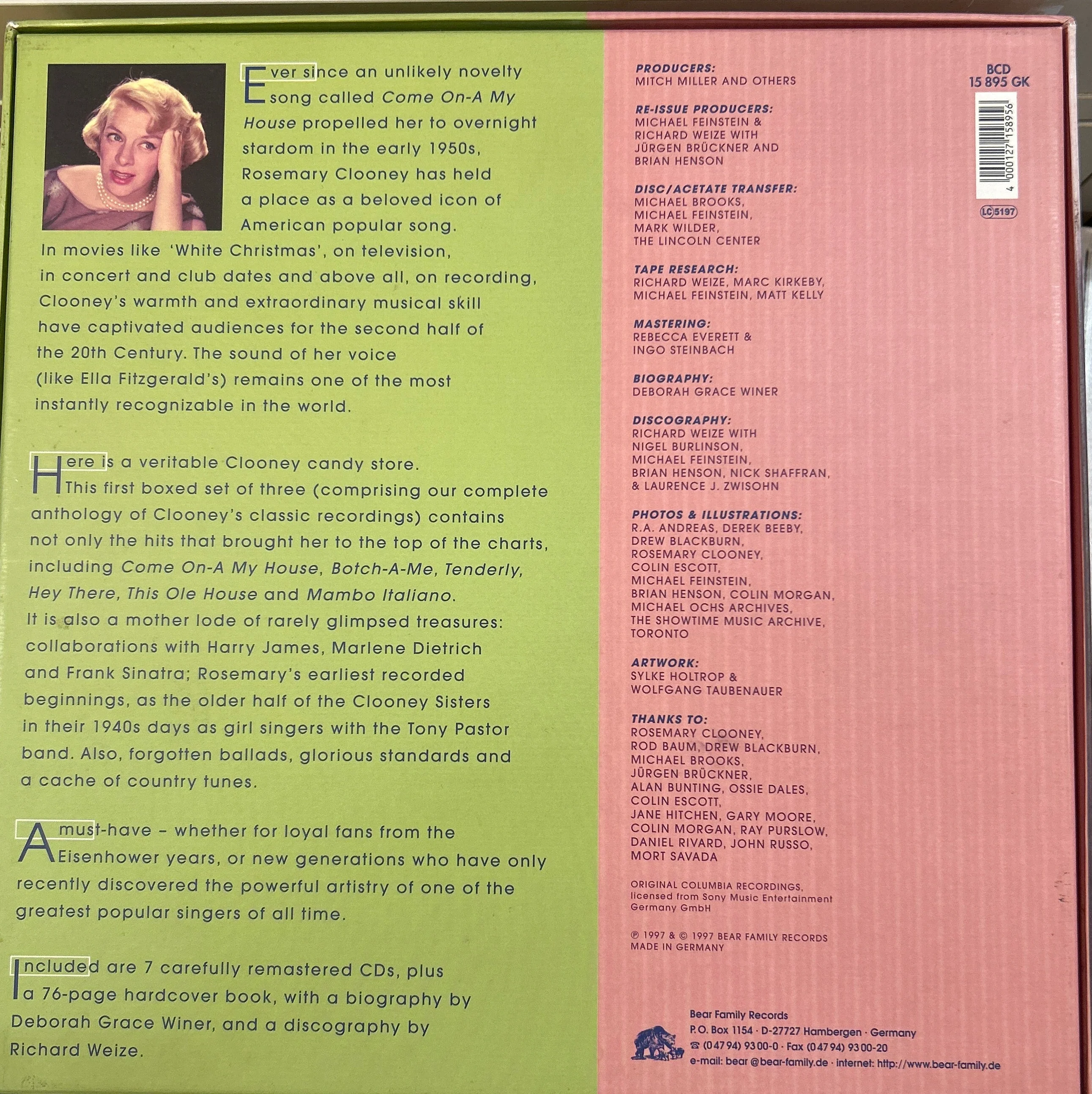 CDBOX Rosemary Clooney ‎– Come On-A My House 2ª Mano - Image 4
