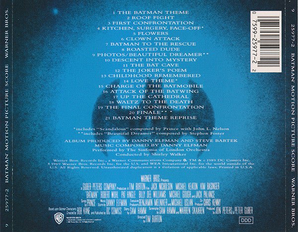 CD BSO - Danny Elfman ‎– Batman Ed. Americana  2ª Mano - Image 2