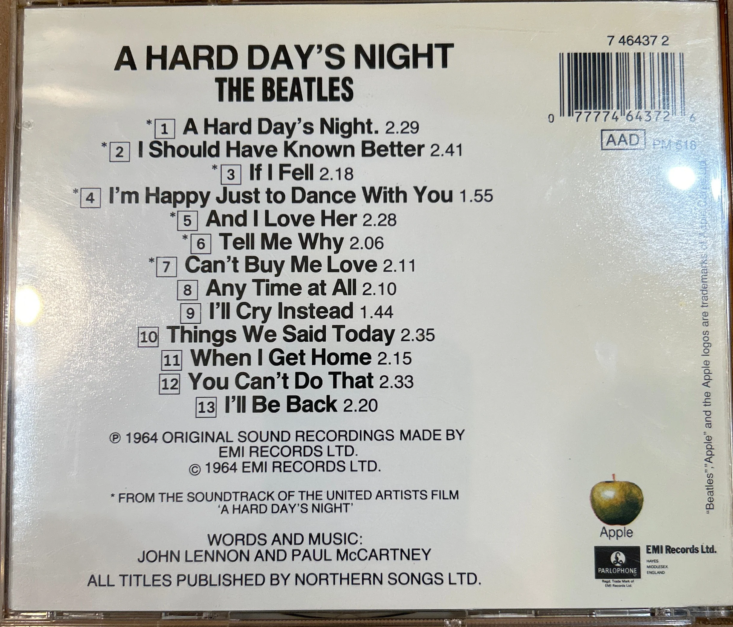 CD The Beatles – A Hard Day's Night) 2ª mano (Producto exclusivo recogida en tienda) - Image 2