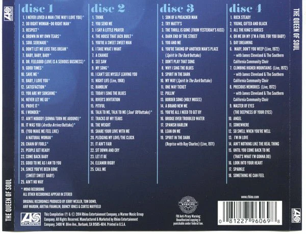 CD Aretha Franklin - Queen Of Soul Nuevo precintado - Image 2