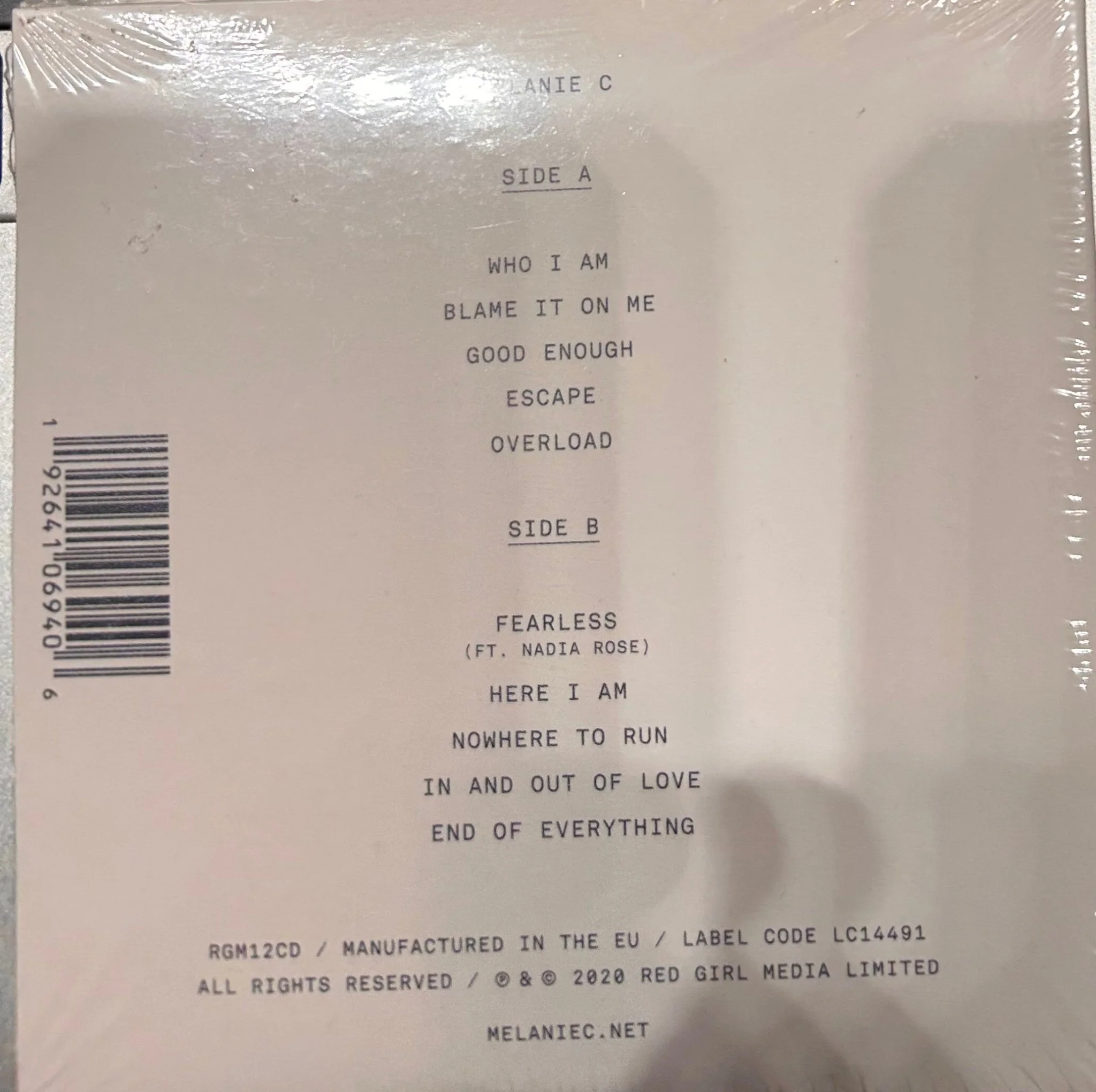 CD  Melanie C ‎– Melanie C Nuevo precintado - Image 2