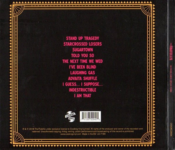 CD The Fratellis ‎– In Your Own Sweet Time Nuevo precintado - Image 2
