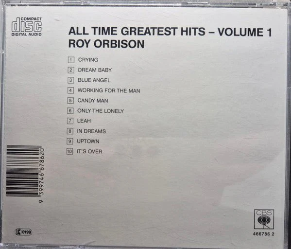 CD Roy Orbison – The All-Time Greatest Hits Of Roy Orbison Volume 1 Nuevo precintado - Image 2