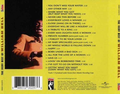 CD William Bell ‎– The Very Best Of William Bell Nuevo precintado - Image 2