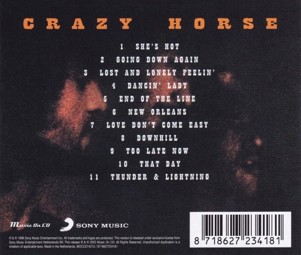 CD Crazy Horse ‎– Crazy Moon Nuevo precintado - Image 2
