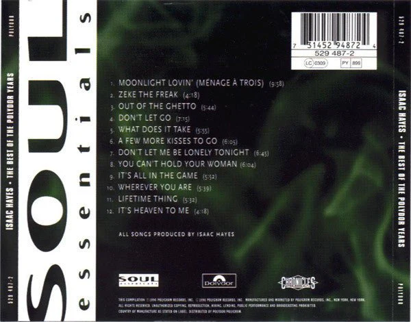 CD Isaac Hayes ‎– The Best Of The Polydor Years Nuevo precintado - Image 2