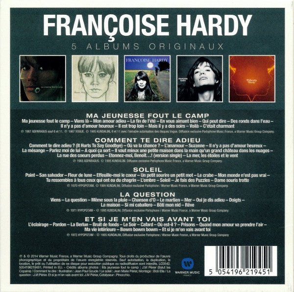CD Françoise Hardy ‎– 5 Albums Originaux Nuevo precintado - Image 2